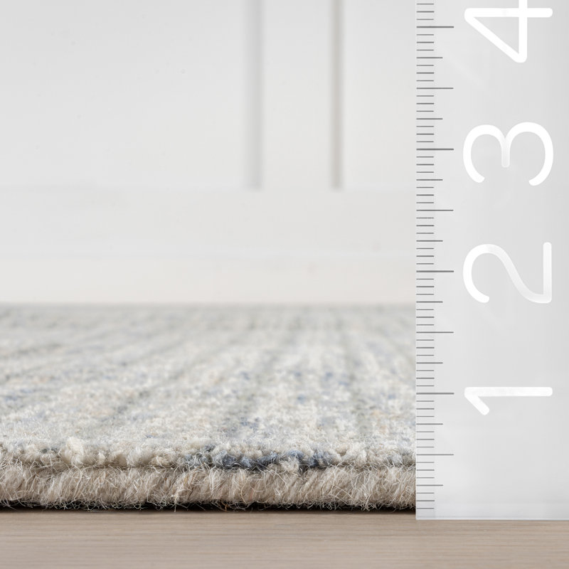 Tapis en laine à carreaux Melrose, Tapis de couloir 2 pi 6 po x 8 pi