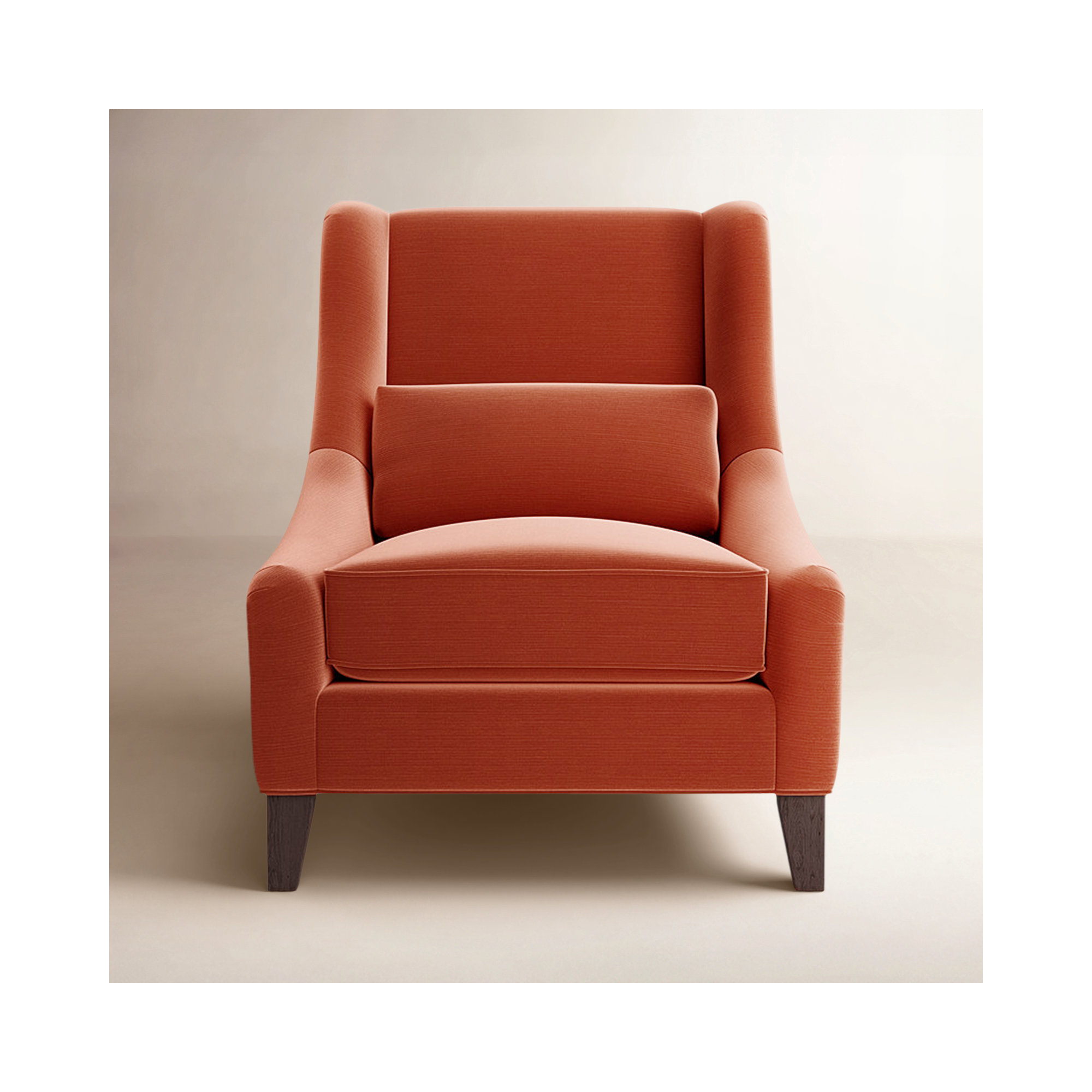 Adriana Chair, Persimmon Cotton