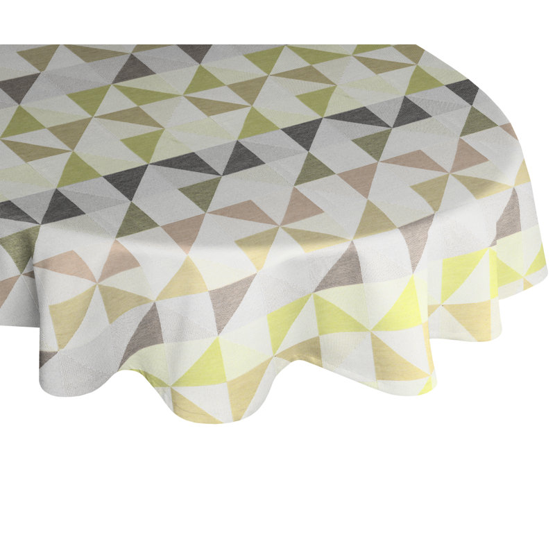 Gareth Tablecloth, Green/Brown/Grey