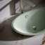 Iron Plains Metal Oval Vessel Bathroom Sink with Overflow-1291388324