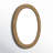 Nabia Rattan Oval Wall Mirror