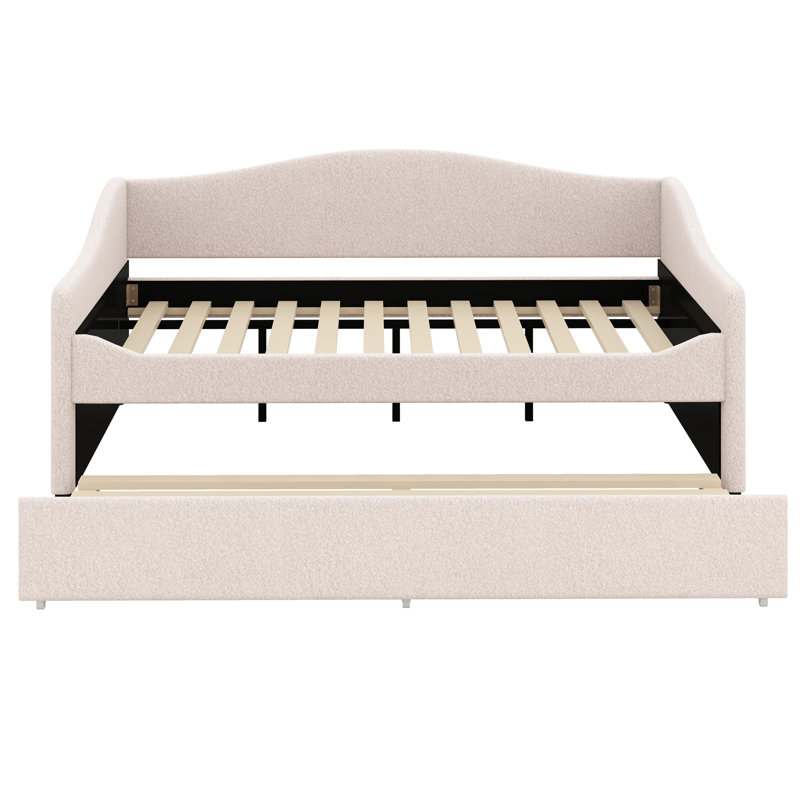 Anaiah Upholstered Daybed, Full, Beige
