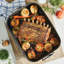 Provisions 17.25 x 12.4" x 3.54" Large Classic Nonstick Roaster with Rack (42cm x 30cm x 9cm)