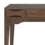 Bureau d'écriture Mid-Century moderne en bois massif 60 po avec 2 tiroirs et plateau à clavier rabattable Harper-1386060011-1386060010