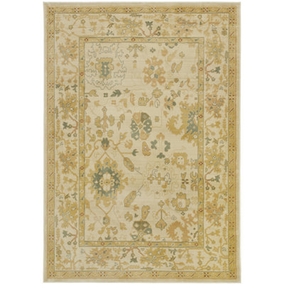 Lauren Ralph Lauren Brice Power Loomed, Polypropylene, Winter Cream Area Rug
