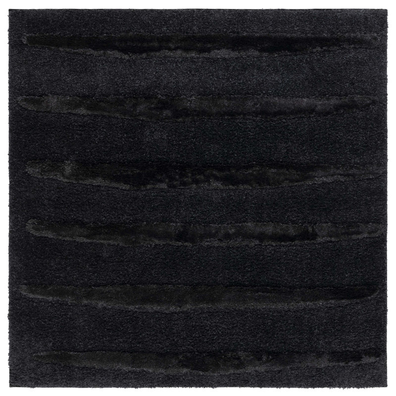 Tapis gris anthracite Adedapo, Carré 6 pi 7 po