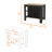 British Single Kitchen Pantry, Four Storage Shelves, Double Doors Cabinets