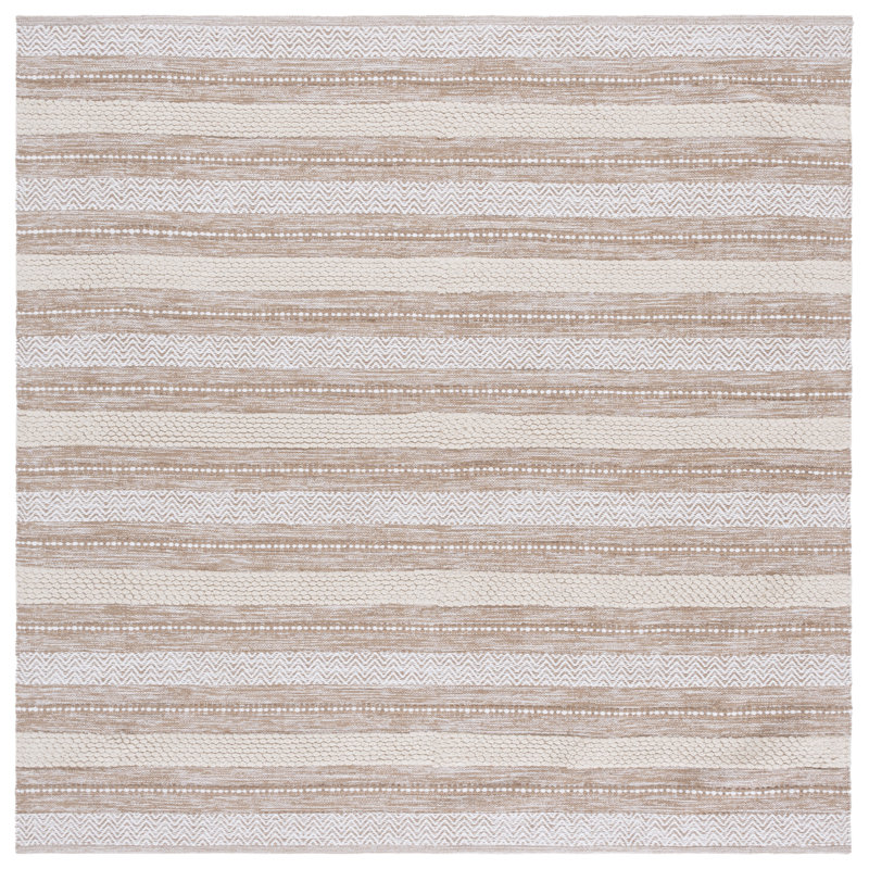 Tapis beige / ivoire Mataeo 976, Carré 6 pi