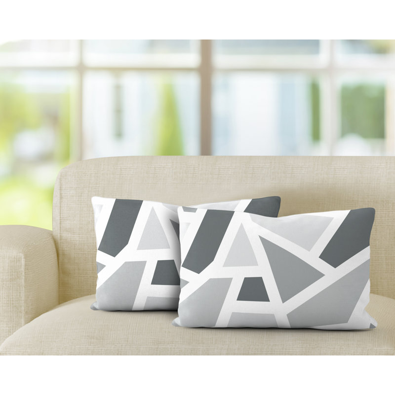 Coussin carré intérieur / extérieur Marion, Gris