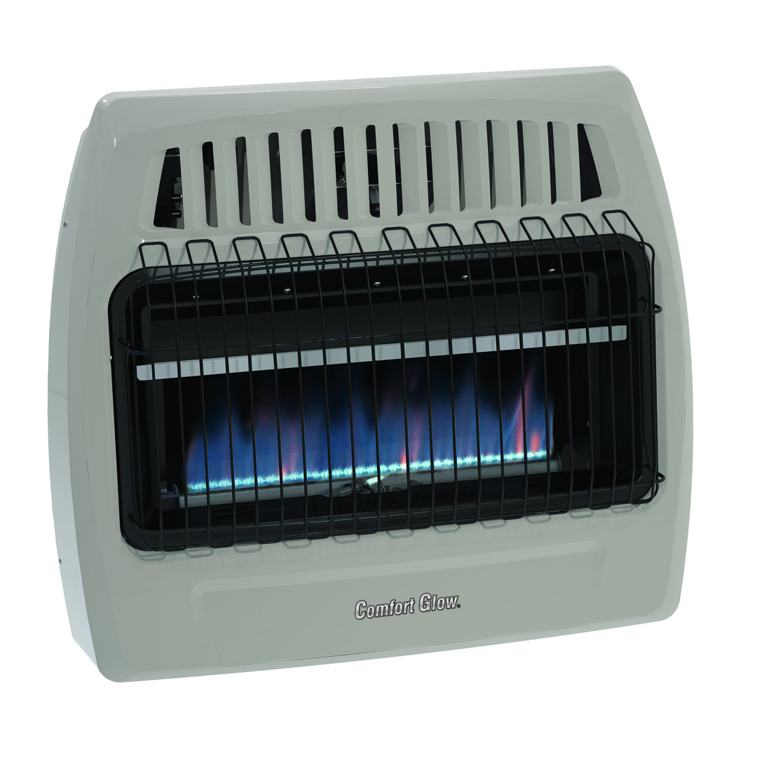 Comfort Glow Blue Flame Vent-Free 30,000 BTU Gas Wall Heater, Natural Gas/LP - CGS379 DuraHeat