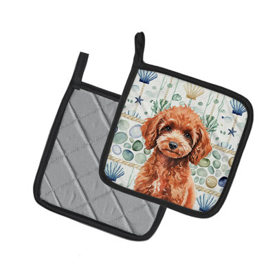Paire de porte-casseroles miniature en verre