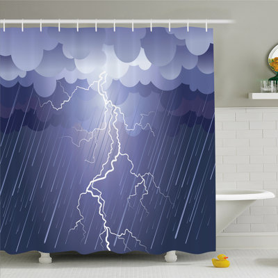 Gardena Shower Curtain with Hooks Included
