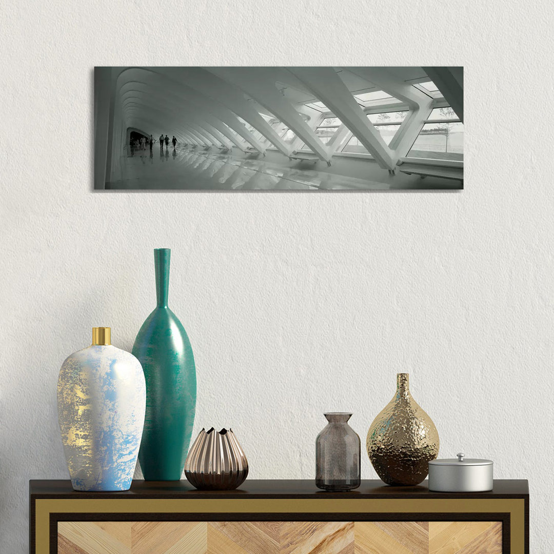Interior Milwaukee Art Museum, Milwaukee, Wisconsin, USA by Panoramic Images - Wrapped Canvas Panoramic Print