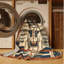 Tapis art déco brun lavable à la machine-1599063026
