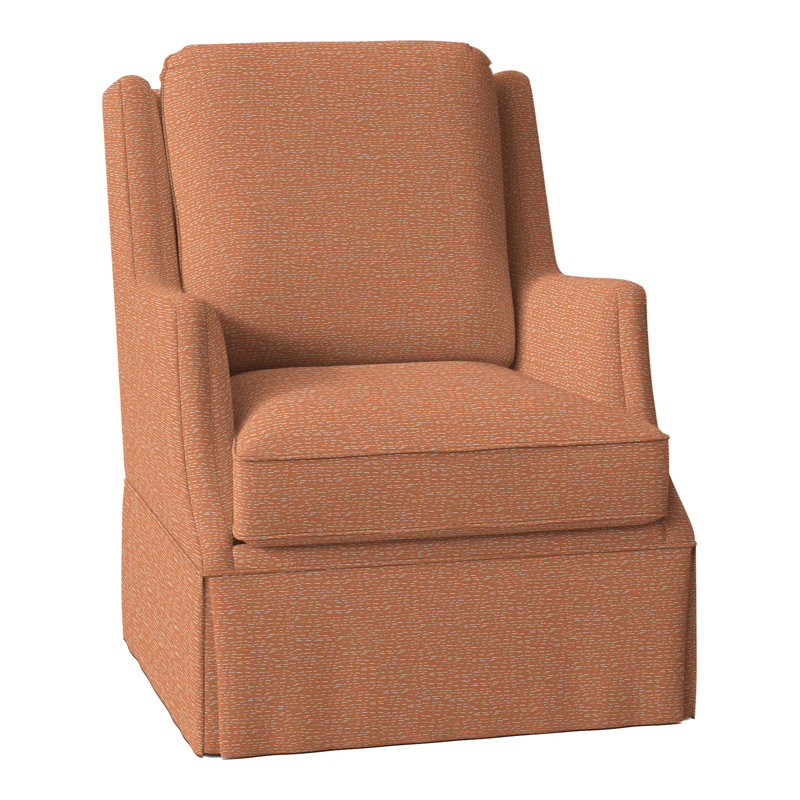 Savannah Swivel Wingback Chair, Perigold Arigato Mango