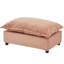 Chenille rembourrée rose avec siège mobile de 39,8 po, coussins latéraux confortables, convient aux coussins de confort de salon, aux petites pièces-1422498359