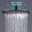 Pomme de douche à angle de pluie réglable 12 "en acier inoxydable 12 gallons avec auto-nettoyage-61831021