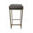 Bar Stool With Grey Leather-1931981098
