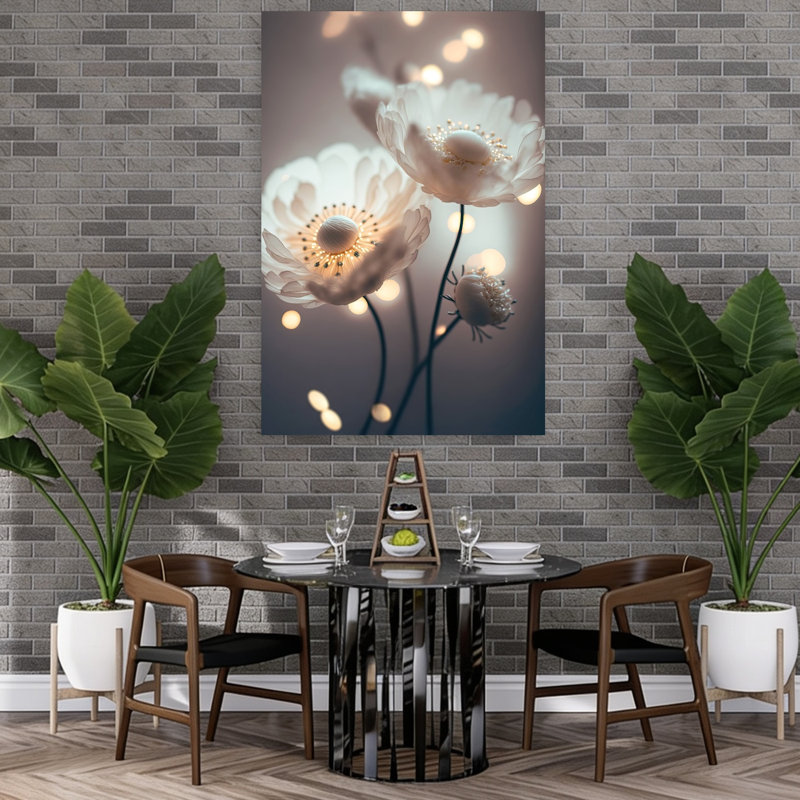 Reproduction d'art mural fleur de rêve, H 60 po x l 40 po