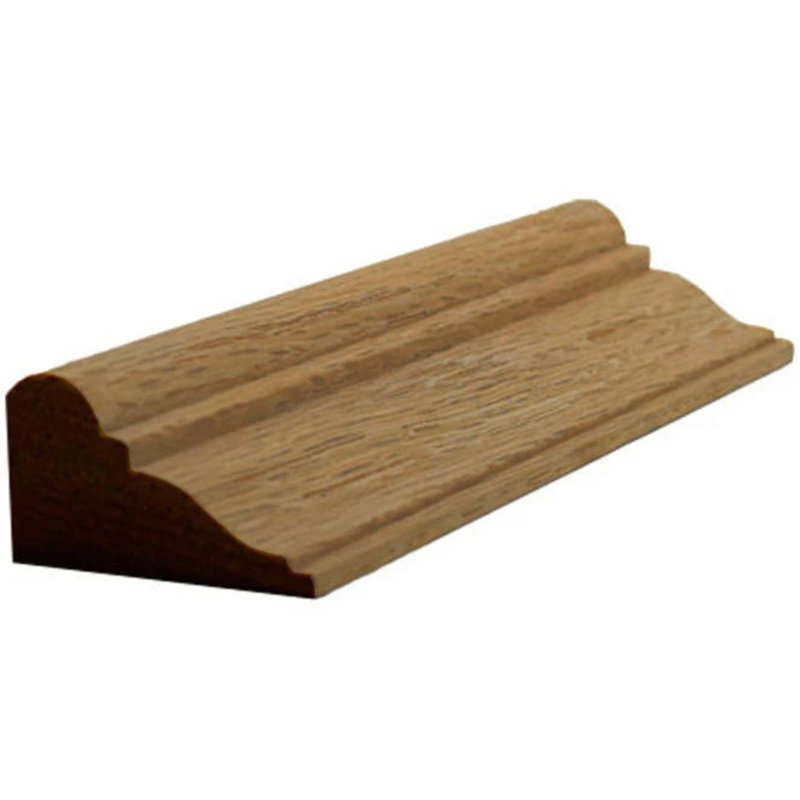 Moulure à panneau colonial EWPM14 de l 3/8 po x 3/4 po. Sans finition, Chêne rouge, L 1,375 po x H 0,75 po x P 94 po