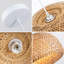 Luminaire suspendu en bambou tissé à la main - Lustre en rotin naturel pour îlot de cuisine, salle à manger et plafond de chambre à coucher - Luminaire suspendu réglable certifié UL avec douille E26-1246156392
