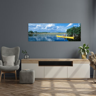 Kayaker In Everglades National Park, Florida, Usa Contemporary Wall Art