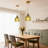 Bronze Armed Wall Sconces With Green Class Shade