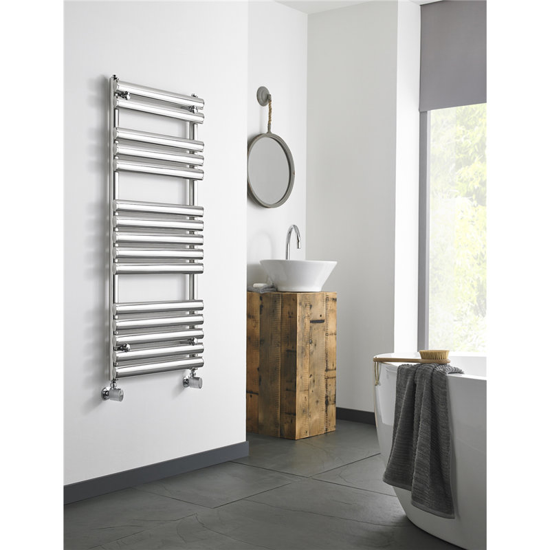 Clifton Heated Towel Rails, 120cm H x 50cm W x 7.9cm D