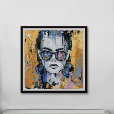 " Girl in Sunglass " Acrylic Painting