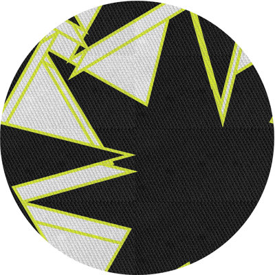 Noir Tapis décoratif