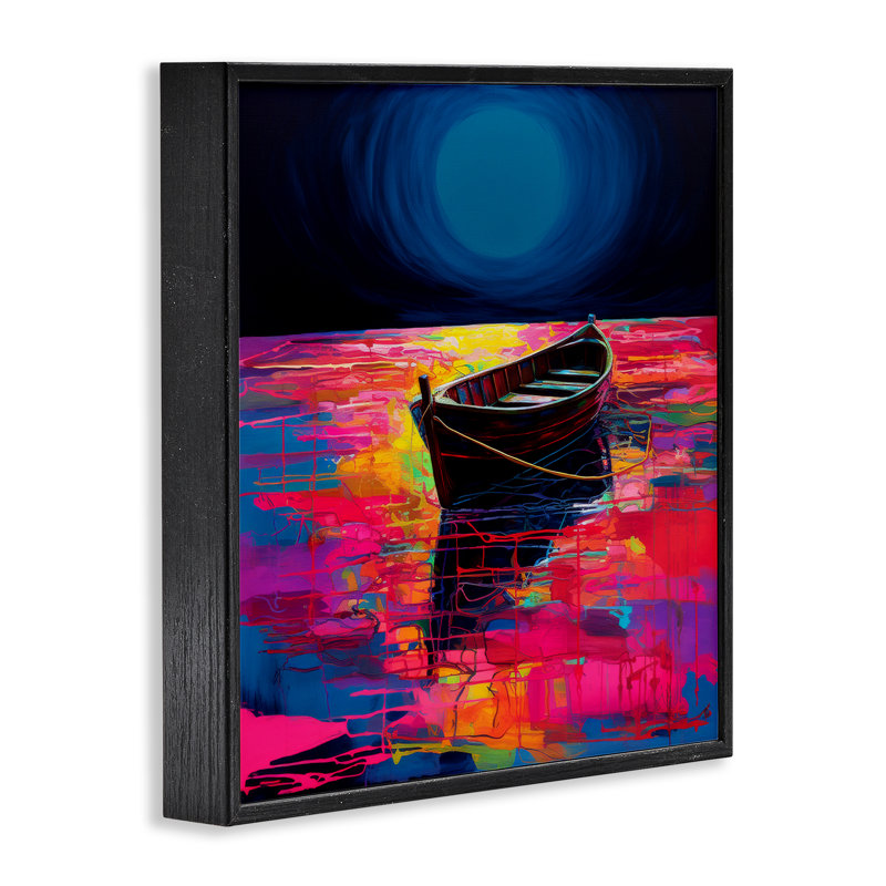 «Ethereal Cruiser», art de la giclée encadrée par Leah McLean, Giclée encadrée noir minuit, H 12 po x l 12 po