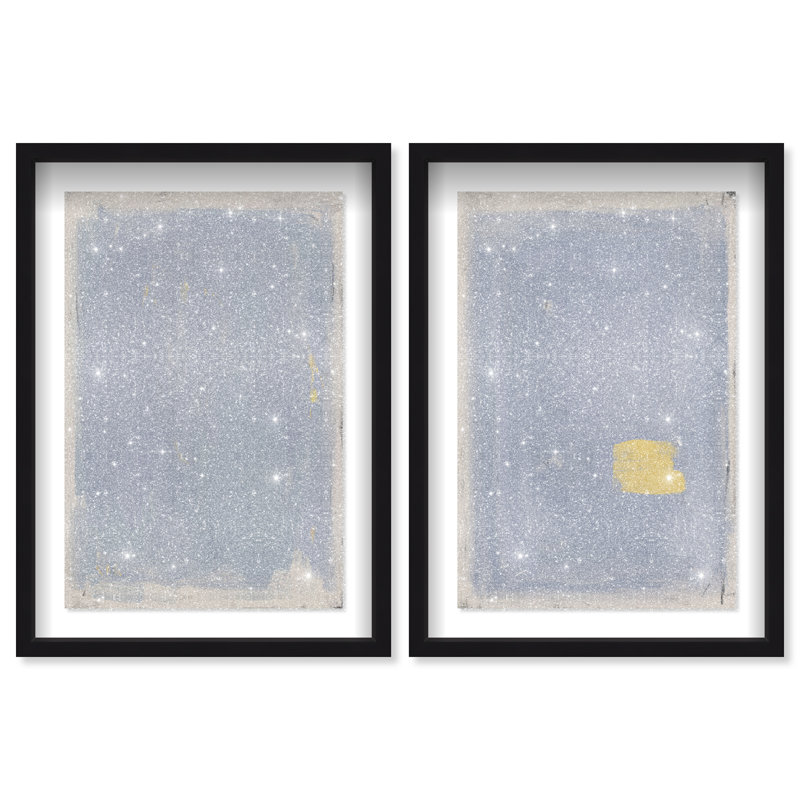 Painted Morning Set Set by Oliver Gal, 25.5" H x 17.5" W, Black Shadowbox