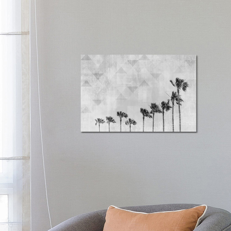 California Vibes In Black And White by Melanie Viola - Wrapped Canvas Painting, 66.04 cm H x 45.72 cm W x 1.91 cm D