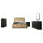 Maxine 5-piece Eastern King Bedroom Set Black and Natural-97317171-129757252