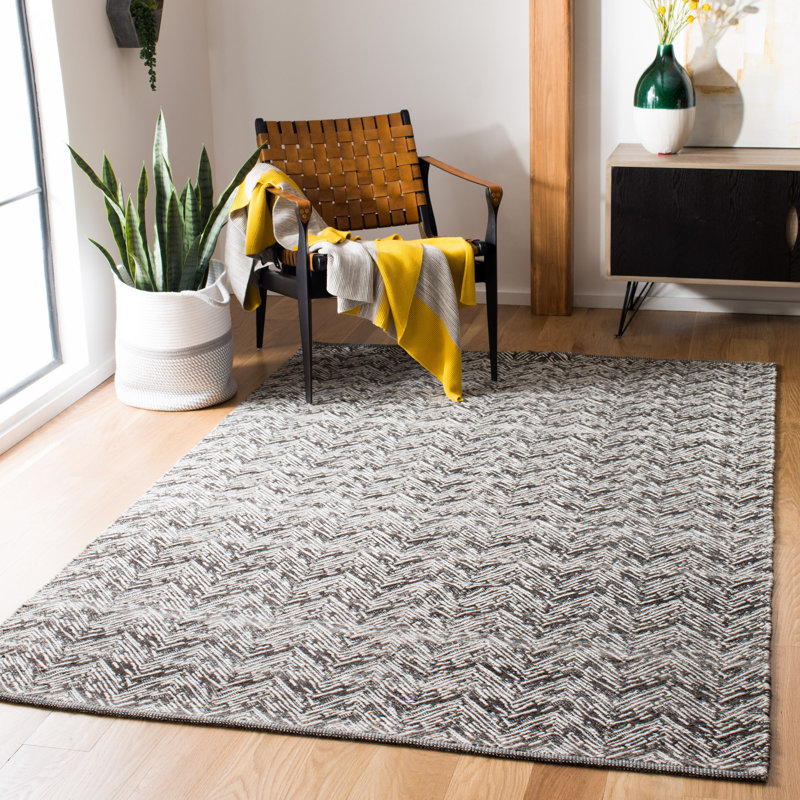Tapis en laine tissé à la main Coburn Kilim, Rectangle 8 pi x 10 pi