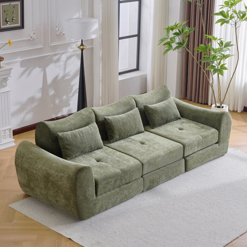 Canapé modulaire Cloud, canapé-lit pliant convertible, canapé modulaire rembourré - parfait pour le salon, la chambre à coucher et l'espace de divertissement