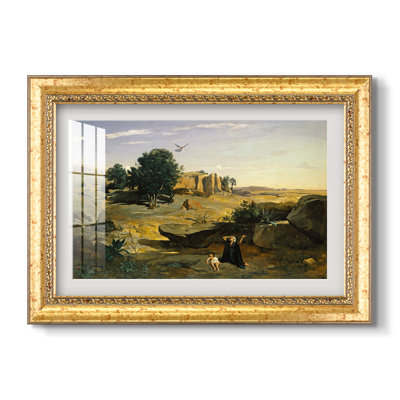 Agar dans le désert (Hagar dans le désert), 1835-Jean-Baptiste-Camille Corot-Impression encadrée personnalisée