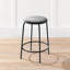 Dionisio Upholstered Counter Stool with Metal Frame-514822665