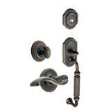 Newport Handle with Lever and Deadbolt and Rosette