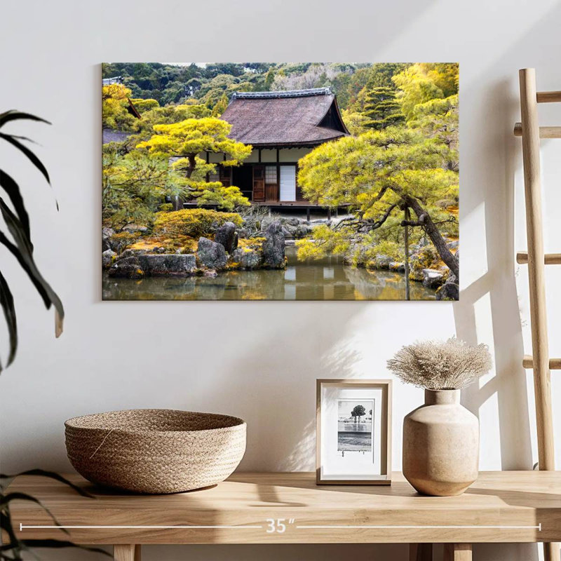 Maison japonaise traditionnelle Lilie, H 16 po x l 24 po