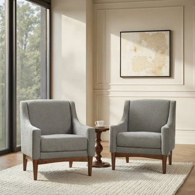 Arshanti 28.7" W Armchair With Solid Wood Legs