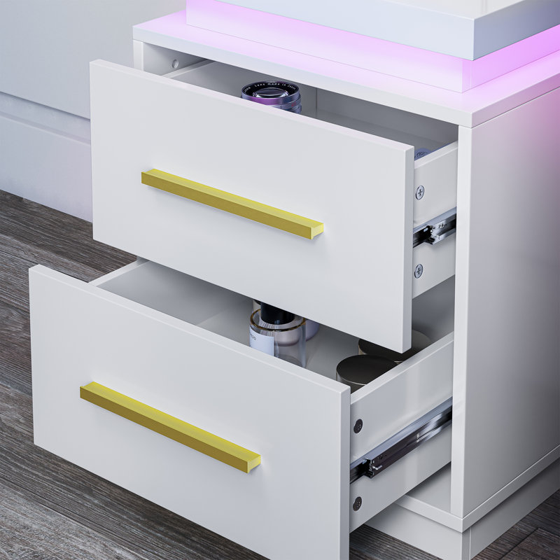 17.24'' W Nightstand, White