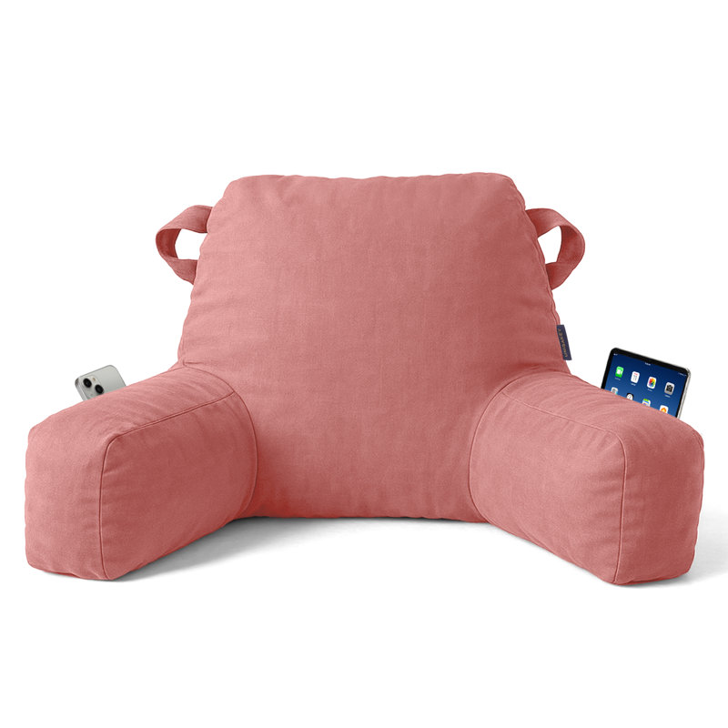 Coussin de dossier avec poches Comfy, Rose