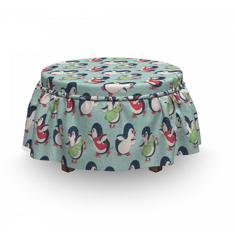 Box Cushion Ottoman Slipcover