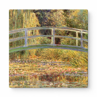 «The Water Lily Pond» (1899) - art mural carré sur toile