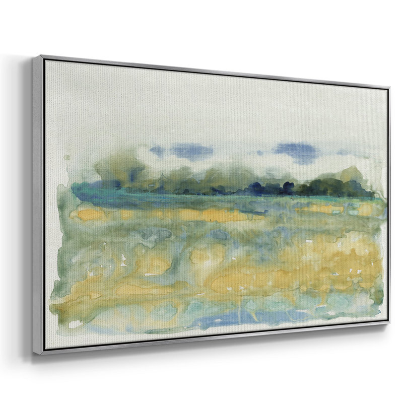 «Flowing Landscape I», reproduction sur toile, H 17 po x l 25 po x P 2 po, Argent