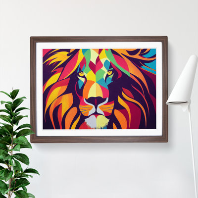 Abstract Lion Vol.1 - Framed Print