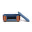 Lit pour chien en bois massif avec dossier et coussin Chetanna-111173811-122266675