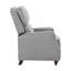 Fauteuil inclinable en tissu rembourré avec dossier en bois massif et confort de style transitionnel 1pc-1318262526