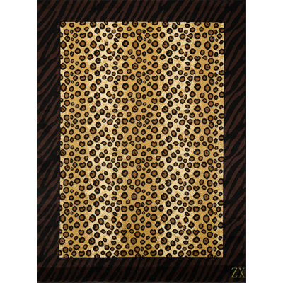 Tribes  2 Ft. 7 In. X 7 Ft. 3 In. Animal Print Area Rug